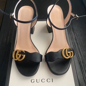 Gucci Women’s Marmont GF Ankle Strap Sandals